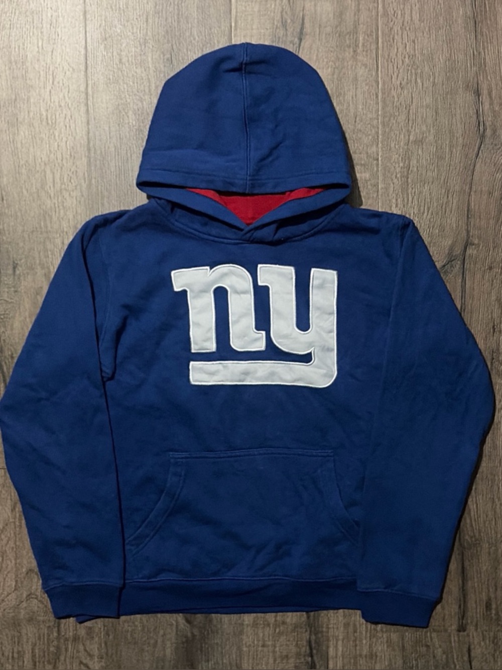 Vintage NFL New York Giants Hoodie Blue Youth